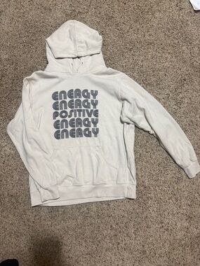 Sub_Urban Riot Cream Hoodie with Gray Graphic